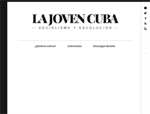Tablet Screenshot of jovencuba.com